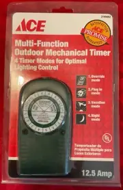 BRAND NEW - Ace Multi-Function Outdoor Mechanical Timer