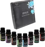 8 Piece Essential Oil Set, Top Essential Oils For Aromatherapy Diffuser With Gift Packing