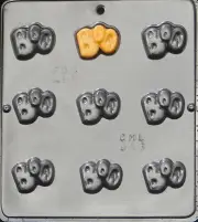 "BOO" Bite Size pieces Chocolate Candy Mold Halloween 963 NEW