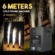 MOKA 20FT Cold Spark Machine 900W Remote DMX Sparkler Fountain Wedding Club DJ
