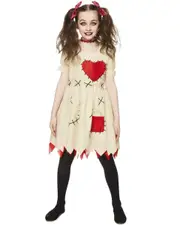 Girls Voodoo Doll Dress Costume