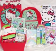 NEW HELLO KITTY CHRISTMAS GIFT BASKET PLUSH ELF SQUISHMALLOWS DOLL TOYS BACKPACK