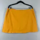 CALIA Essential Pocketless High-Rise Mini Skort Womens XL Yellow WAX12292