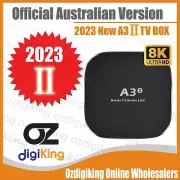 2024 Newest A3-Ⅱ Android 9.0 TV BOX HTV 8K H.265 Dual 2.4G/5.8G WIFI