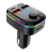 Car MP3 Player Fm Transmitter Wireless Bluetooth 5.0 Noise Reduction Audio Recei