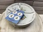 Peter Rabbit 2025 ❤️ (4) Assorted Appetizer & Cake plate with story NWT