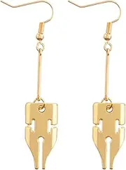 [HAMISH] JoJo Merch Anime JoJo's Bizarre Adventure Rohan Kishibe Earrings Kishibe Rohan Earrings Cosplay Earrings Diamond is Unbreakable Anime Accessories Anime Props