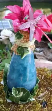 One Of A Kind Handmade Glass Potion Bottle/ Shakable Sensory Bottle