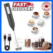 Milk Frother USB Rechargeable 3-Speed Electric Coffee Whisk Foam Maker Stirrer