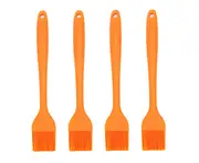 4Pcs Silicone Basting Pastry Brush Spread Oil Butter Sauce Marinades for BBQ Grill Baking Kitchen Cooking (S)