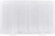 YOLCAR 100Pack 25mm Coin Storage Capsules Holder, Round High Transparency Plastic Coin Container Case For Coin Collection Supplies
