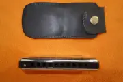 New SUZUKI BLUESMASTER HARMONICA Key A w/ Gig Bag Bronze Laser Tuned Reed harp
