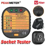 PEAKMETER Smart Socket Tester RCD AC Voltage Ground Fault Check Detector AU Plug