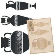 Reusable PLASTIC STENCIL Template // 43x64cm or 59x95cm // GREEK VASE - AMPHORA