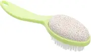 EXQUIMEUBLE Double-sided Foot Callus Remover Brush Portable Exfoliating Pumice Tool for Travel Safe for Skin Lightweight Pedicure Brush for Feet Hands Body Care