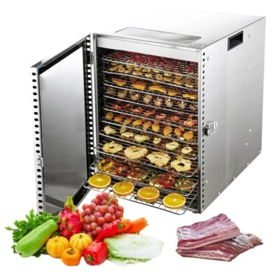 Food Dried Fruit Vegetables Fruit Meat Stainless Steel Dehydrator Drying Machine