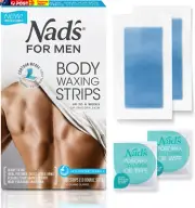 Ready to Use Body Wax Strips, Wax Strips Men, Mens Hair Removal, Includes 20 Wax