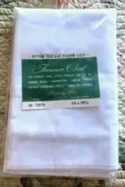 TREASURE CHEST 2 Pillow Cases Vintage Cotton Percale MONTGOMERY WARD Pair USA