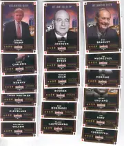 Decision 2020 Atlantic City Complete 18-card set - Donald Trump Bill Bradley