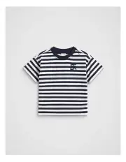 [Seed Heritage] Core Stripe Tee in Midnight Blue Stripe