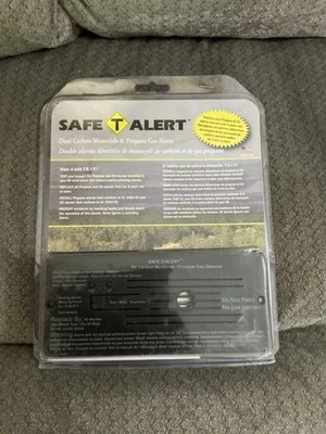 New MTI Industry Safe-T-Alert 35-742-BL CO/LP Dual Alarm Propane Carbon Monoxide