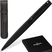 [Sheaffer] 300 Matte Black Lacquer Pen with PVD Trims and Matching Pouch gift Set (Ballpoint)