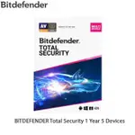 BITDEFENDER 總安全 1 年 5 設備