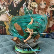 W17 Roronoa Zoro Statue Resin Model Original with Lights New 13cm