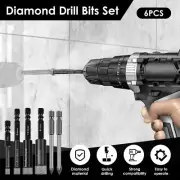 Hex Key Drill Bit Set High Efficient Solid Ball End Hex Bit Set for Glass guNUY