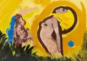 Robert Beauchamp BLONDE Hand Signed Limited Edition Lithograph 1978 Original Art