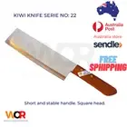 CHEF KNIFE / 7 INCH BLADE / WOODEN HANDLE / SLICER /KIWI KNIFE SERIE: 22