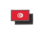 Flag patch printed badge country tunisia