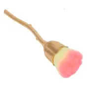 Rose Shaped Nail Art Dust Removal Brush Blusher Loose Powder Brush MUF