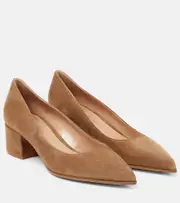 [Gianvito Rossi] Gianvito Rossi Piper suede pumps AU 10 brown
