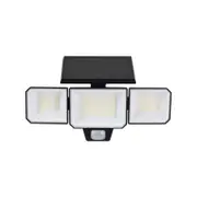 Luxzone 1200 Lumens 3 Head Adjustable Solar Motion Sensor LED Security Light