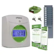 NEW uPunch HN1500C Starter Time Clock Bundle 100-Cards, Card Rack, Ribbon & Keys