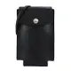 LONGCHAMP LE PLIAGE CUIR LGP系列牛皮壓印手機斜背包（黑）_廠商直送