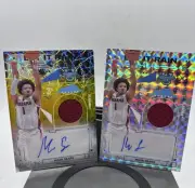 Lot of 2 2024-25 Bowman Best U Mark Sears Jumbo Patch Auto Let it Rain