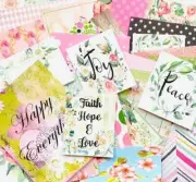 Junk Journal, Scrapbook Paper, Crafting Paper, & Quotes 30+ Papers #JJS30