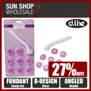 100% Genuine! D.LINE Sweet Creations Fondant Stamp Set Lilac! RRP $19.99!