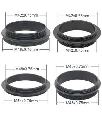 Both Side Male Thread Adapter T M42 M48 M54 M56 SCT M42x0.75 M48x0.75 M54x0.75