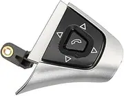 Pexorin Car Cruise Control Button, for Scania, for P G R T Series 1881593 Cruise Control Switch Speed Steering Wheel Button Knob Autocruise Menus Dashboard 1881591 Car Steering Wheel Switch Kit(Black