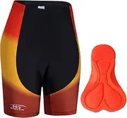 [LMKIJNB] Womens Cycling Jersey Shorts Sleeve Bicycle Clothing Sportswear Biking Suit Tights Spring Autumn Moisture Wicking Quick-Dry UV Protection 3D Gel Padded MTB Outdoor Windproof CVB12,Red,M