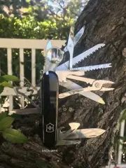 Swiss Army Original Knife, Swisschamp, Black, Victorinox 1.6795.3, New In Box