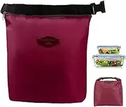 Lunch Bag 8x11x3 Waterproof Nylon Insulated Lunch Bag with Zipper, Stain Resistant Leakproof Practical and Portable Small Cooler for Work School Outdoor, Box for Women, Insulated Ba