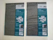 ( Lot Of 2 ) Chartpak® Press-On Vinyl Letters & Numbers, Self Adhesive, Black
