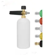 Foam spray gun cannon spray + 5 pressure washer nozzle head car wash