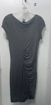 Dynamite Gray Rusched Dress Size M NWT