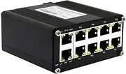 Snblzhef Mini Industrial10 Port PoE Gigabit Ethernet Switch Industrial Switch Ethernet 10/100/1000Mbps RJ45 DIN Rail IP40