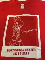 NEW PENNY HARDAWAY TEE SHIRT SIZE L